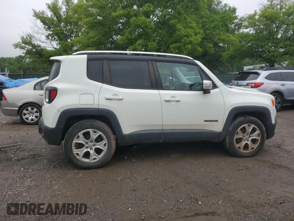 2016 Jeep Renegade Limited with VIN ZACCJBDT4GPC75207, listed as a Copart auction lot 57262285 with 119,336 mi miles and Clean title. Bid and sale history available at DreamBid. Image 3.