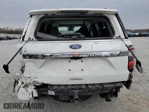 2020 Ford Expedition Limited with VIN 1FMJU2AT0LEA23052, listed as a Copart auction lot 43607775 with 38,058 mi miles and Salvage title. Bid and sale history available at DreamBid. Image 6.