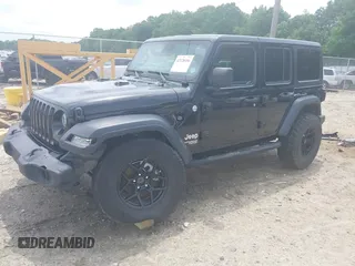 2020 Jeep Wrangler Unlimited Willys with VIN 1C4HJXDN5LW327476, listed as a IAAI auction lot 42128406 with 43,885 mi miles and . Bid and sale history available at DreamBid. Image 17.