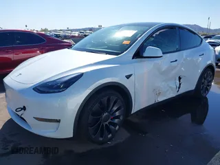 2024 Tesla Model Y Performance with VIN 7SAYGDEF4RF053711, listed as a IAAI auction lot 41836931 with 12,442 mi miles and . Bid and sale history available at DreamBid. Image 6.
