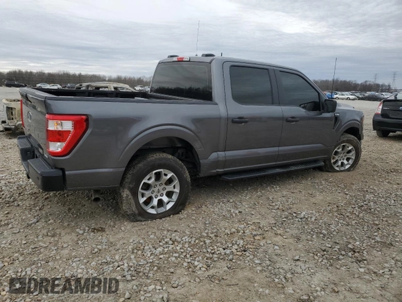 2023 Ford F-150 with VIN 1FTFW1P85PKD23050, listed as a Copart auction lot 48001595 with 42,427 mi miles and Salvage title. Bid and sale history available at DreamBid. Image 3.