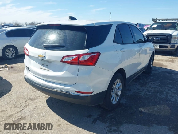 2018 Chevrolet Equinox LS with VIN 2GNAXHEV7J6293821, listed as a IAAI auction lot 41475150 with 80,785 mi miles and . Bid and sale history available at DreamBid. Image 4.