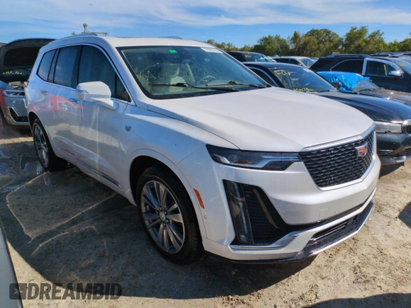 2021 Cadillac XT6 Premium Luxury with VIN 1GYKPCRS9MZ223076, listed as a Copart auction lot 73992904 with 0 mi miles and Non Repairable. Bid and sale history available at carsss.com. Image 4.