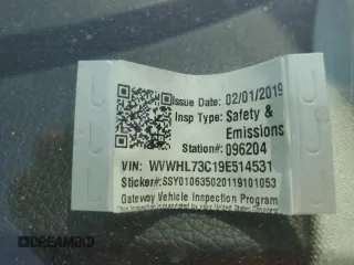 2009 Volkswagen CC Luxury with VIN WVWHL73C19E514531, listed as a Copart auction lot 71124304 with 120,483 mi miles and Salvage Title. Bid and sale history available at DreamBid. Image 12.