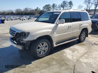 2004 Lexus LX 470 with VIN JTJHT00W743547721, listed as a Copart auction lot 43739705 with 231,378 mi miles and Salvage Title. Bid and sale history available at DreamBid. Image 1.