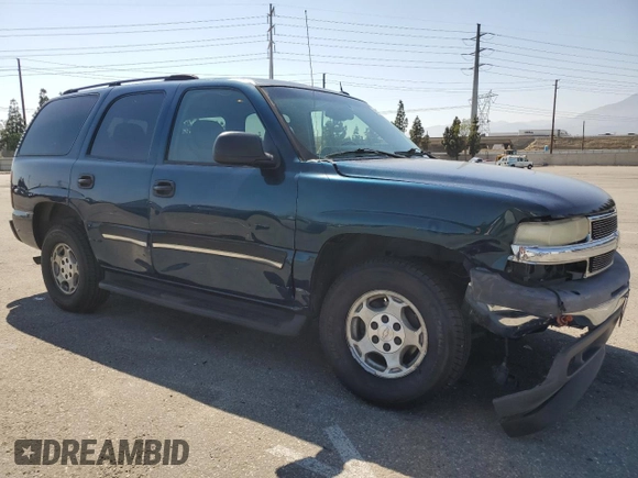 2005 Chevrolet Tahoe LS with VIN 1GNEC13V75R173583, listed as a Copart auction lot 59998015 with 164,575 mi miles and Salvage title. Bid and sale history available at DreamBid. Image 4.