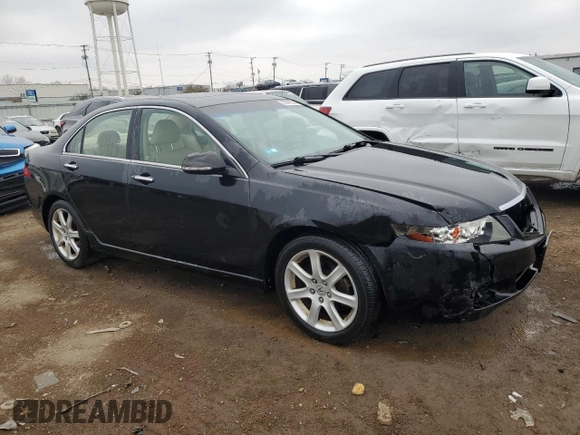 2004 Acura TSX w/Navigation with VIN JH4CL969X4C013680, listed as a Copart auction lot 52547525 with 136,098 mi miles and Salvage title. Bid and sale history available at DreamBid. Image 4.