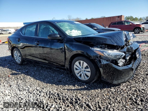 2025 Nissan Sentra S with VIN 3N1AB8BV3SY218578, listed as a Copart auction lot 48521795 with 8,200 mi miles and Salvage Title. Bid and sale history available at DreamBid. Image 4.