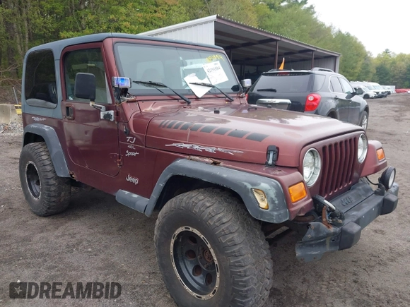 2001 Jeep Wrangler Sport with VIN 1J4FA49S31P301237, listed as a IAAI auction lot 42191884 with 154,627 mi miles and . Bid and sale history available at DreamBid. Image 1.