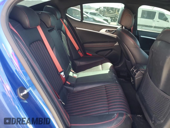 2023 Genesis G70 2.0T with VIN KMTG34TA9PU105285, listed as a Copart auction lot 58724654 with 26,885 mi miles and Salvage Title. Bid and sale history available at DreamBid. Image 10.