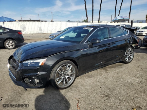 2024 Audi A5 Sportback S line Premium with VIN WAUDACF58RA004479, listed as a Copart auction lot 85113864 with 5,952 mi miles and Salvage Title. Bid and sale history available at carsss.com. Image 1.