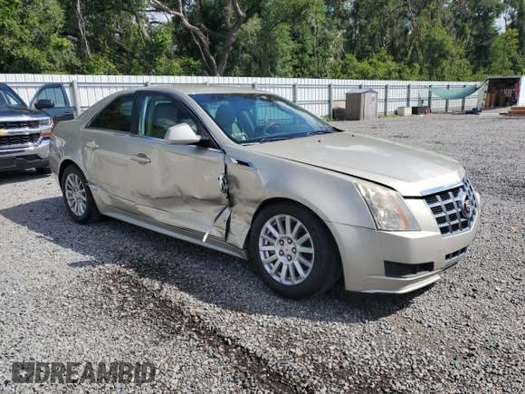 2013 Cadillac CTS Luxury with VIN 1G6DE5E53D0167210, listed as a Copart auction lot 61766435 with 54,249 mi miles and Salvage title. Bid and sale history available at DreamBid. Image 4.