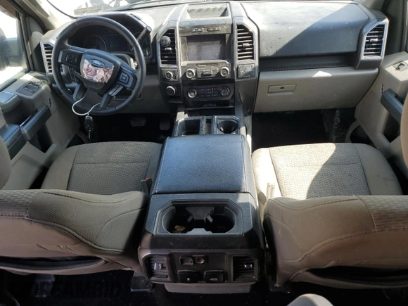 2019 Ford F-150 XL with VIN 1FTEW1E44KFA84586, listed as a Copart auction lot 50555625 with 204,126 mi miles and Salvage Title. Bid and sale history available at carsss.com. Image 8.