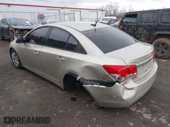 2014 Chevrolet Cruze LS with VIN 1G1PA5SG1E7391492, listed as a IAAI auction lot 41951818 with 103,285 mi miles and . Bid and sale history available at DreamBid. Image 3.
