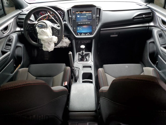 2023 Subaru WRX with VIN JF1VBAA65P9823639, listed as a Copart auction lot 65686875 with 21,990 mi miles and Salvage title. Bid and sale history available at DreamBid. Image 8.