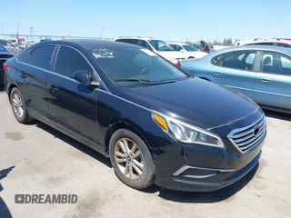 2016 Hyundai Sonata SE with VIN 5NPE24AF5GH359190, listed as a IAAI auction lot 39367783 with 86,841 mi miles and . Bid and sale history available at DreamBid. Image 1.