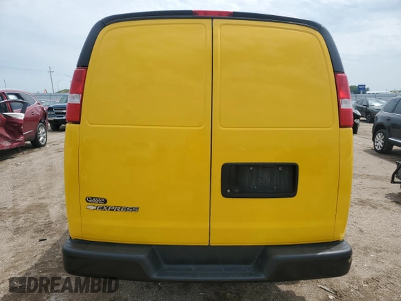 2020 Chevrolet Express Cargo with VIN 1GCWGAFP3L1271813, listed as a Copart auction lot 59291855 with 113,956 mi miles and Clean title. Bid and sale history available at DreamBid. Image 6.