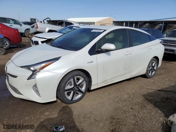 2017 Toyota Prius Two with VIN JTDKARFU6H3049167, listed as a Copart auction lot 45735005 with 0 mi miles and Salvage Title. Bid and sale history available at carsss.com. Image 1.