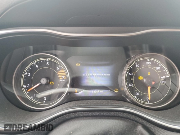 2019 Jeep Cherokee Limited с VIN 1C4PJLDB1KD488377, выставлен на аукционе Copart как лот 56537435 с пробегом 58 367 миль миль и Списание • Salvage title. История ставок и продаж доступна на DreamBid. Изображение 9.