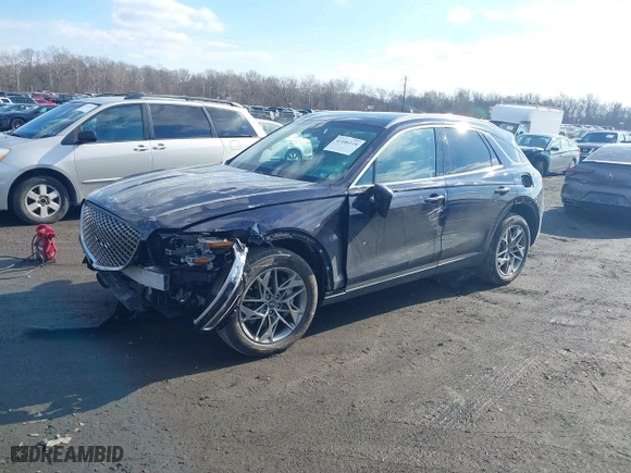 2023 Genesis GV70 2.5T with VIN KMUMADTB8PU129798, listed as a IAAI auction lot 41446118 with 10,508 mi miles. Bid and sale history available at carsss.com. Image 17.