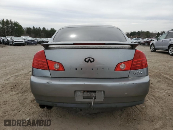 2004 Infiniti G35 w/Leather z VIN JNKCV51F04M708177, wystawiony jako Copart lot #49927925 z przebiegiem 148 682 mil mil oraz Czysty tytuł • Clean title. Historia ofert i sprzedaży dostępna na DreamBid. Obrazek 6.