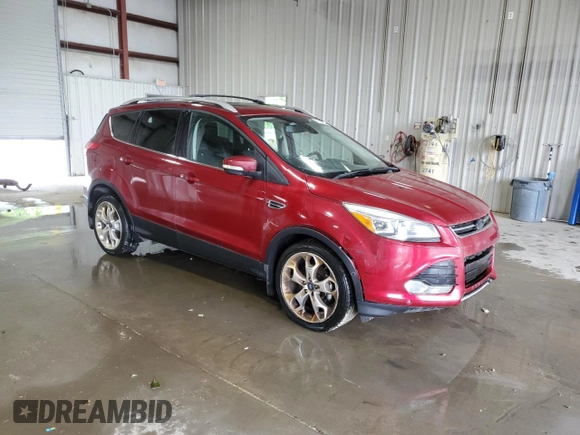 2013 Ford Escape Titanium with VIN 1FMCU9J90DUA69963, listed as a Copart auction lot 61935255 with 99,244 mi miles and Salvage title. Bid and sale history available at DreamBid. Image 4.