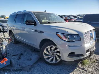 2024 Lincoln Navigator Reserve with VIN 5LMJJ2LGXREL14043, listed as a Copart auction lot 83707174 with 11,943 mi miles and Salvage Title. Bid and sale history available at carsss.com. Image 4.
