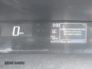 2018 Toyota Prius One with VIN JTDKDTB35J1604628, listed as a IAAI auction lot 41398306 with 315,738 mi miles and . Bid and sale history available at DreamBid. Image 6.