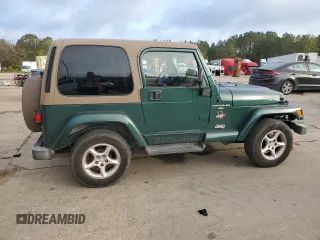 2001 Jeep Wrangler Sahara with VIN 1J4FA59SX1P367130, listed as a Copart auction lot 85755344 with 112,201 mi miles and Clean Title. Bid and sale history available at carsss.com. Image 3.