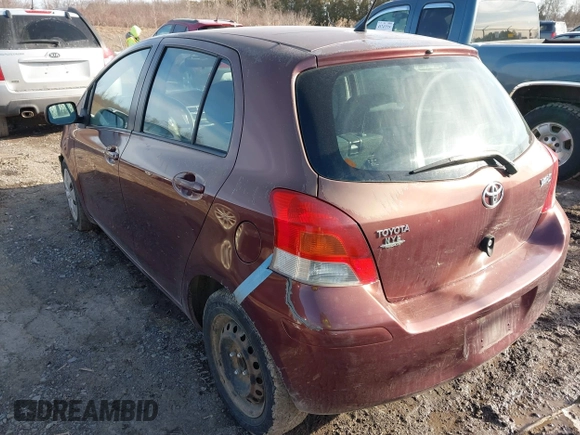 2009 Toyota Yaris with VIN JTDKT903X95258654, listed as a IAAI auction lot 41759756 with 93,810 mi miles. Bid and sale history available at carsss.com. Image 3.