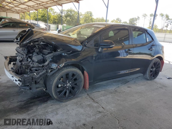 2021 Toyota Corolla Hatchback SE with VIN JTND4MBE6M3112792, listed as a Copart auction lot 70100224 with 97,818 mi miles and Salvage Title. Bid and sale history available at carsss.com. Image 1.
