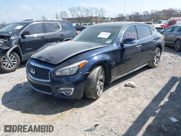 2015 Infiniti Q70 with VIN JN1BY1PP7FM601789, listed as a IAAI auction lot 41782519 with 140,158 mi miles and . Bid and sale history available at DreamBid. Image 2.