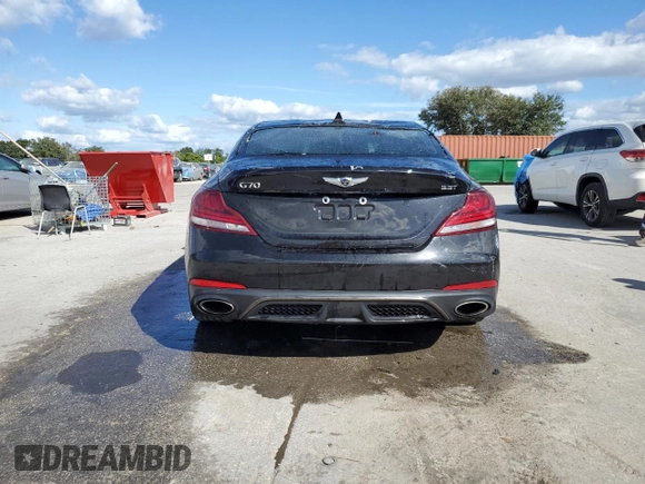 2019 Genesis G70 3.3T Advanced with VIN KMTG34LE4KU034332, listed as a Copart auction lot 76933854 with 72,160 mi miles and Non Repairable. Bid and sale history available at carsss.com. Image 6.