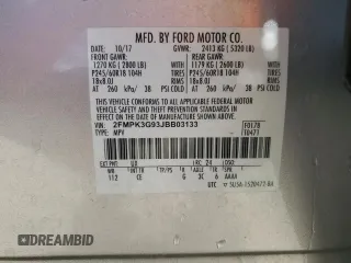 2018 Ford Edge SE z VIN 2FMPK3G93JBB03133, wystawiony jako Copart lot #56693845 z przebiegiem 72 738 mil mil oraz Szkoda całkowita • Salvage title. Historia ofert i sprzedaży dostępna na DreamBid. Obrazek 14.