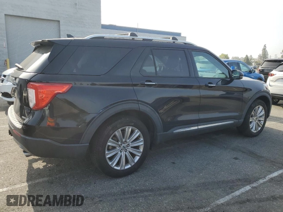 2021 Ford Explorer Limited with VIN 1FM5K8FW0MNA17072, listed as a Copart auction lot 60516975 with 45,786 mi miles and Salvage title. Bid and sale history available at DreamBid. Image 3.