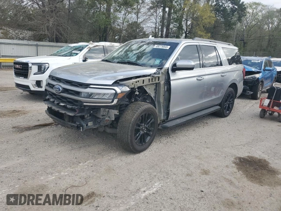 2024 Ford Expedition Max XLT with VIN 1FMJK1H82REA04559, listed as a Copart auction lot 49275045 with 25,641 mi miles and Salvage Title. Bid and sale history available at DreamBid. Image 1.