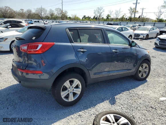 2013 Kia Sportage LX with VIN KNDPB3A27D7387377, listed as a Copart auction lot 44977135 with 0 mi miles and Salvage Title. Bid and sale history available at carsss.com. Image 3.