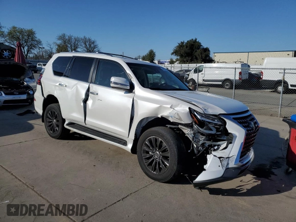 2023 Lexus GX with VIN JTJAM7BX4P5355081, listed as a Copart auction lot 48771915 with 24,000 mi miles and Salvage Title. Bid and sale history available at carsss.com. Image 4.