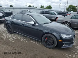 2018 Audi S4 Premium Plus with VIN WAUB4AF49JA059277, listed as a Copart auction lot 62428754 with 111,460 mi miles and Salvage Title. Bid and sale history available at carsss.com. Image 4.
