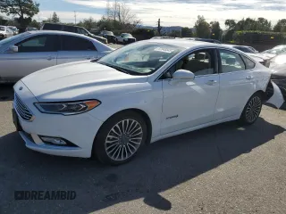 2018 Ford Fusion Hybrid Titanium with VIN 3FA6P0RU6JR268683, listed as a Copart auction lot 47845645 with 41,475 mi miles and Salvage Title. Bid and sale history available at carsss.com. Image 1.