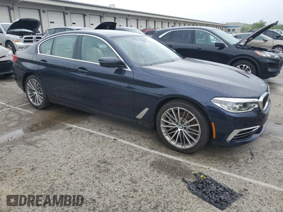 2019 BMW 5 Series 540i xDrive with VIN WBAJE7C55KWW20474, listed as a Copart auction lot 55219625 with 40,095 mi miles and Salvage title. Bid and sale history available at DreamBid. Image 4.