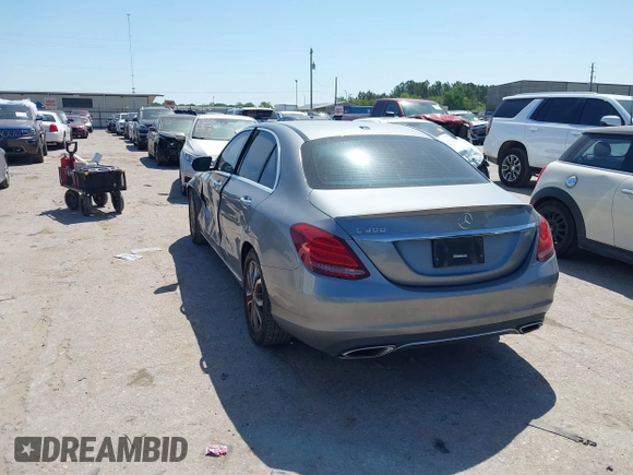 2015 Mercedes-Benz C 300 with VIN 55SWF4JB0FU056349, listed as a IAAI auction lot 41957561 with 74,764 mi miles and . Bid and sale history available at carsss.com. Image 3.