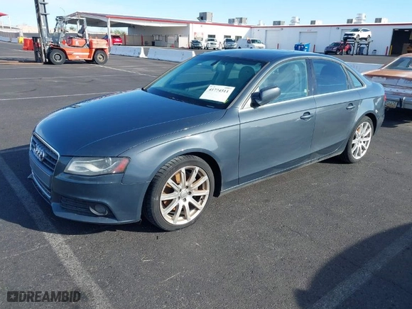 2011 Audi A4 2.0T Premium Plus with VIN WAUEFAFL8BN030653, listed as a IAAI auction lot 41774511 with 107,604 mi miles. Bid and sale history available at carsss.com. Image 2.