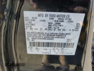 2009 Mercury Mariner Hybrid z VIN 4M2CU39359KJ04351, wystawiony jako Copart lot #82063034 z przebiegiem 283 898 mil mil oraz Czysty tytuł • Clean title. Historia ofert i sprzedaży dostępna na DreamBid. Obrazek 13.