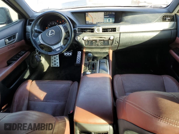 2014 Lexus GS 350 with VIN JTHBE1BL7E5034081, listed as a Copart auction lot 76626814 with 124,207 mi miles and Salvage Title. Bid and sale history available at carsss.com. Image 8.
