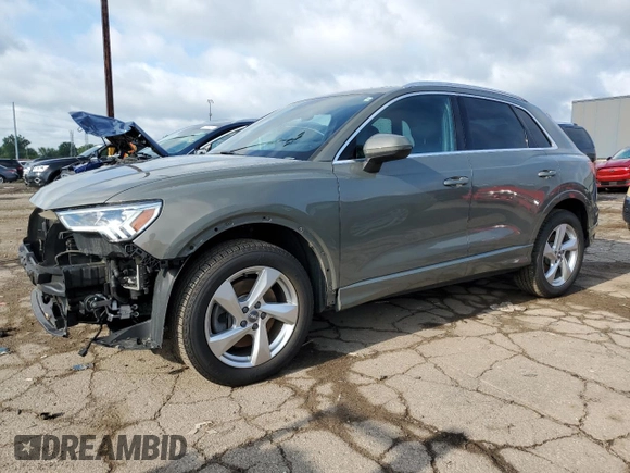 2019 Audi Q3 Premium Plus with VIN WA1BECF31K1083345, listed as a Copart auction lot 62835714 with 51,274 mi miles and Salvage Title. Bid and sale history available at carsss.com. Image 1.