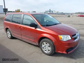 2012 Dodge Grand Caravan SE with VIN 2C4RDGBGXCR218097, listed as a IAAI auction lot 41838404 with 217,056 mi miles. Bid and sale history available at carsss.com. Image 1.