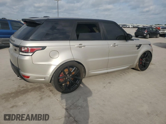 2015 Land Rover Range Rover Sport Autobiography with VIN SALWV2TF8FA604222, listed as a Copart auction lot 53517185 with Not provided miles and Salvage title. Bid and sale history available at DreamBid. Image 3.