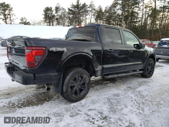 2024 Ford F-150 STX with VIN 1FTEW2LP9RKD96519, listed as a Copart auction lot 45815305 with 2,021 mi miles and Salvage Title. Bid and sale history available at carsss.com. Image 3.