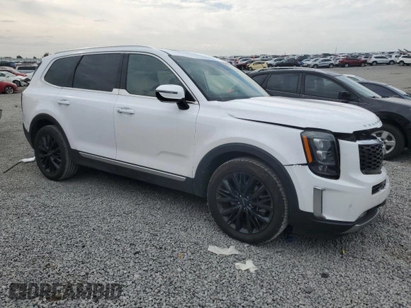 2022 Kia Telluride SX with VIN 5XYP5DHC6NG222534, listed as a Copart auction lot 58656315 with 76,952 mi miles and Salvage title. Bid and sale history available at DreamBid. Image 4.